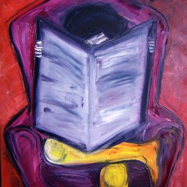 Marcia Pinho: 'News', 2006 Acrylic Painting, Abstract Figurative. Artist Description:       Private Collector in DUBAI Expressionism, figurative, painting, acrylic and ink, canvas                                                         ...