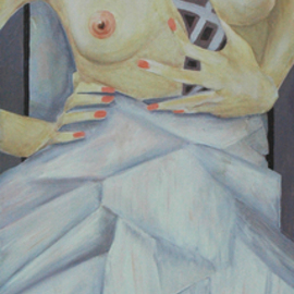Leslie Marcus: 'SHIKIRA', 2013 Oil Painting, Fashion. 