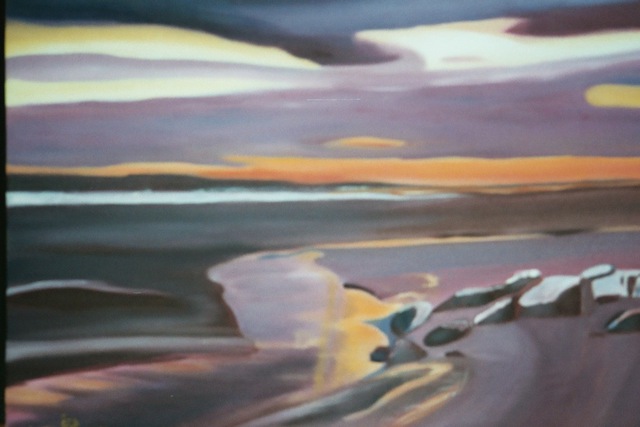 Artist Maren Tober. 'American Landscape Cape Cod' Artwork Image, Created in 2003, Original Painting Oil. #art #artist