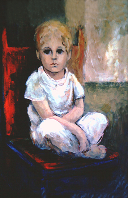 Margaret Stone  'Danny Allen', created in 1985, Original Painting Oil.