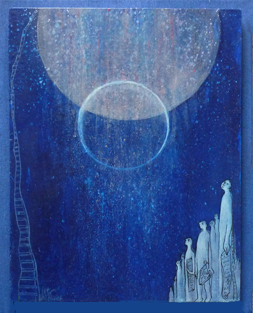 Margaret Stone  'Gatekeepers', created in 2013, Original Painting Oil.
