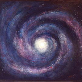 Margaret Stone Artwork You Are Here, 2014 Acrylic Painting, Astronomy