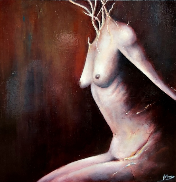 Marian Dumitrascu  'Wired', created in 2020, Original Painting Oil.