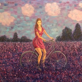 Girl In A Lavender Field, Marina Voronkova