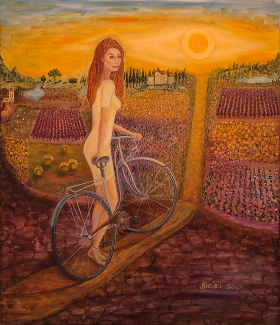 Marina Voronkova  'Under The Sun Of Toscana', created in 2017, Original Painting Oil.
