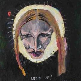 Marina Toshich: 'Mesiah in Tel Aviv', 2004 Acrylic Painting, Religious. 