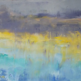 Marino Chanlatte Artwork Ocean 22, 2015 Oil Painting, Abstract Landscape