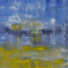 Marino Chanlatte Artwork Ocean 27, 2015 Oil Painting, Abstract Landscape