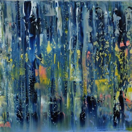 Marino Chanlatte Artwork Ocean 28, 2015 Oil Painting, Abstract Landscape