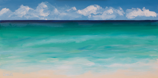 Artist Marino Chanlatte. 'Beach 1' Artwork Image, Created in 2017, Original Pastel Oil. #art #artist