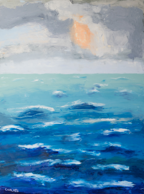 Marino Chanlatte  'Ocean 75', created in 2018, Original Pastel Oil.