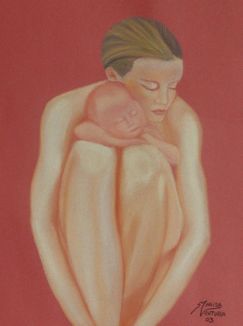 Artist Marisa Reve. 'Pure Love' Artwork Image, Created in 2003, Original Pastel. #art #artist