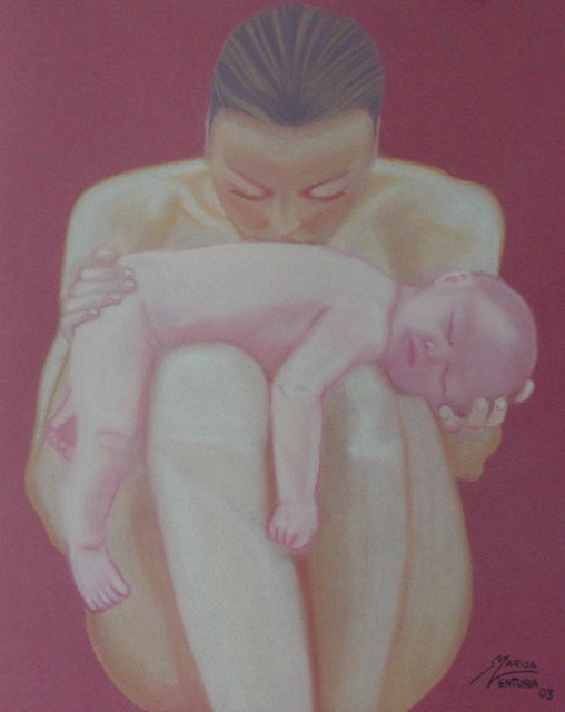 Artist Marisa Reve. 'Pure Love II' Artwork Image, Created in 2003, Original Pastel. #art #artist