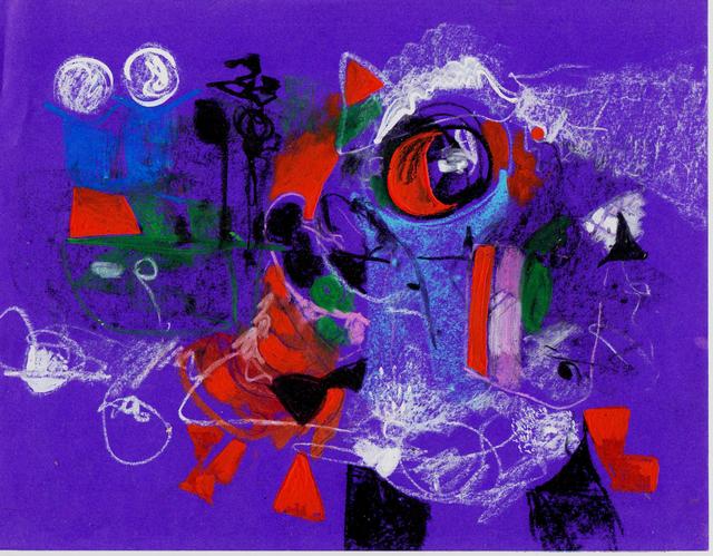 Artist Mario Ortiz Martinez. 'Dove On Purple' Artwork Image, Created in 2019, Original Collage. #art #artist