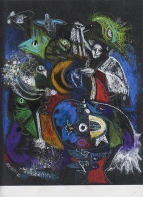 Mario Ortiz Martinez: 'intermezzo with birds 2', 2019 Pastel, Abstract Figurative. ALL KIND OF ELEMENTS DECORATING THIS SUGGESTIVE PAGE OF ART. COLORFUL PASTEL ON STRATHMORE ARTAGAIN COAL BLACK PAPER. THE FEAST OF IMAGINATION, PURE PLEASURE TO MANIPULATE THIS EXPRESSIVE MEDIA.  A RICH COLLECTION SUITABLE TO DECORATE THAT SPECIAL SPACE OF YOUR ROOM. ...