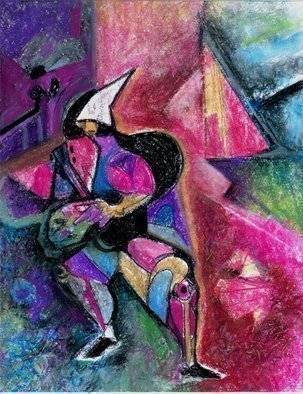 Mario Ortiz Martinez: 'juglar', 2020 Pastel, Abstract Figurative. JOY. COLORFUL, FREEDOM, GAY...