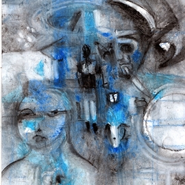 meditation in blue By Mario Ortiz Martinez