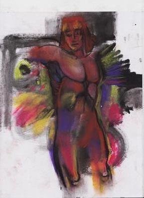Mario Ortiz Martinez: 'torso', 2019 Pastel, Abstract Figurative. INTERESTING PIECE SHOWING THE STRENGHT OF ANATOMY. ...