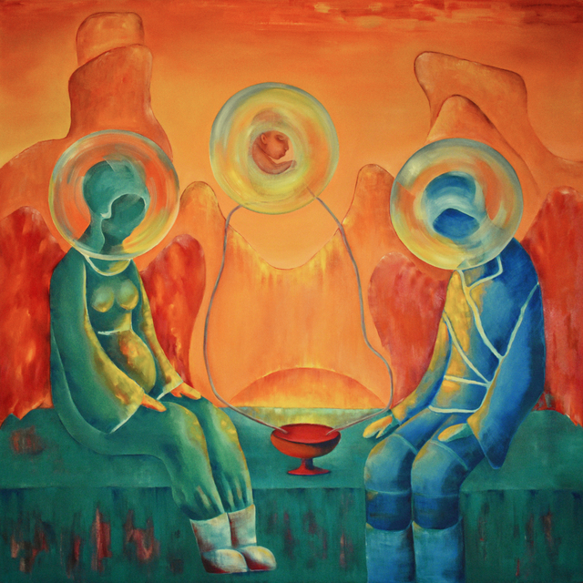 Marina Venediktova  'Mars Birth Of Adam', created in 2021, Original Painting Oil.