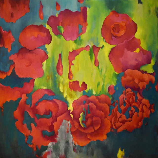 Marina Venediktova  'Molecule Original Oil Painting', created in 2021, Original Painting Oil.