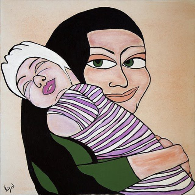 Mariya Kiyan  'Child', created in 2014, Original Painting Acrylic.