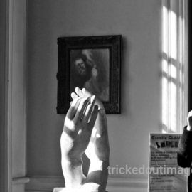 Mark Charles Fox: 'Rodin', 2017 Black and White Photograph, Life. Artist Description: Printed on Platinum paper stock. Luster or Matte available on request. Other sizes available on request. trickedoutimages. com...