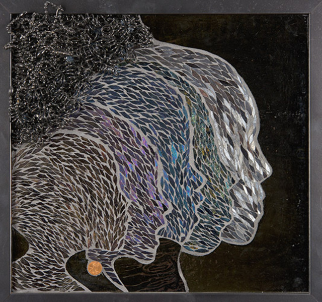 Marlies Wandres  'Faces', created in 2013, Original Mosaic.