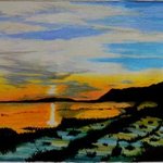 Chapala Lake Sunset, Mario Tello