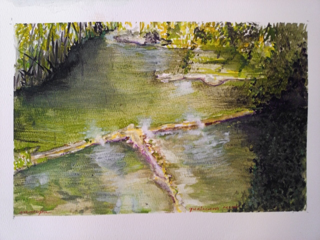 Mario Tello  'Qualicum River', created in 2020, Original Watercolor.
