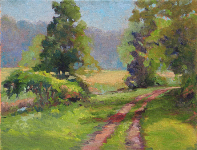 Marsha Savage  'Sunny Lane', created in 2008, Original Painting Oil.