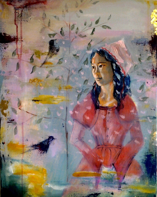 Artist Martina Mcateer. 'Sweet Song Of May' Artwork Image, Created in 2015, Original Painting Oil. #art #artist