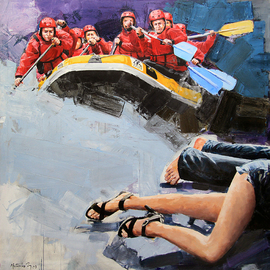 Martinho Dias: 'The Raft of Medusa', 2008 Acrylic Painting, Figurative. 