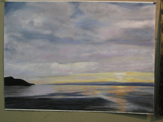 Marty Kalb  'Arctic Journey  8  Norwegian Morning', created in 2009, Original Painting Oil.