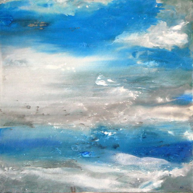 Marty Kalb  'Clouds', created in 1992, Original Painting Oil.