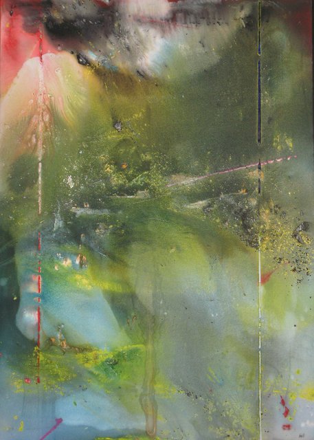 Marty Kalb  'Jishin', created in 1994, Original Painting Oil.