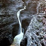 Watkins Glen NY Falls in a Dark Place By Marty Kalb