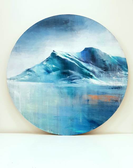 Artist Yuliya Martynova. 'Tromso' Artwork Image, Created in 2019, Original Mixed Media. #art #artist