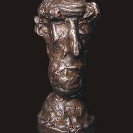 Matiass Jansons: 'mefo', 2015 Bronze Sculpture, Philosophy. 