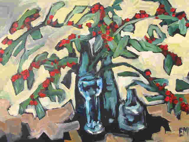 Emil Matulewicz  'Berries', created in 2008, Original Painting Acrylic.