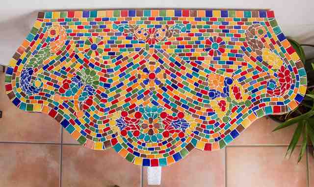 Mauricio  Aybar  'Flowers', created in 2015, Original Mosaic.