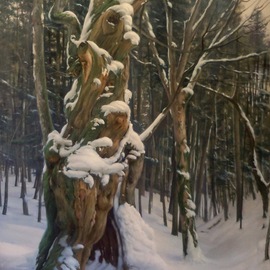 Maxmilian Ciccone: 'Ancient Chestnut Tree', 2011 Oil Painting, nature. Artist Description:  Landscape   ...