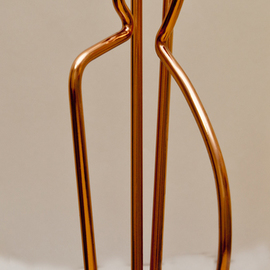 Max Tolentino: 'Happy Couple ', 2017 Other Sculpture, Abstract. Artist Description: sculpture in steel coated with copper , created in 2017 to honor the law aimed at curbing, preventing and eradicating domestic and family violence against women...