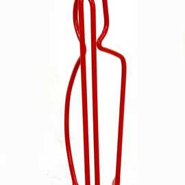 Max Tolentino: 'Maria da Penha ', 2019 Steel Sculpture, Abstract Figurative. Artist Description: Sculpture in steel wire painted in different colors.  The sculpture was conceived for the award in honor of a law to protect women victims of male aggression in Brazil.  ...