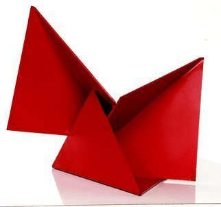 Max Tolentino: 'ORIGAMI', 2008 Steel Sculpture, Abstract.  Steel painted sculpture, not ready for delivery ...