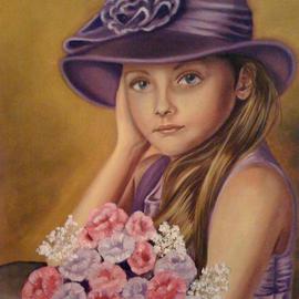 Marion Dutton: 'Portrait Of Sophie', 2010 Oil Painting, Children. Artist Description:     Oil Portrait From Photo    ...