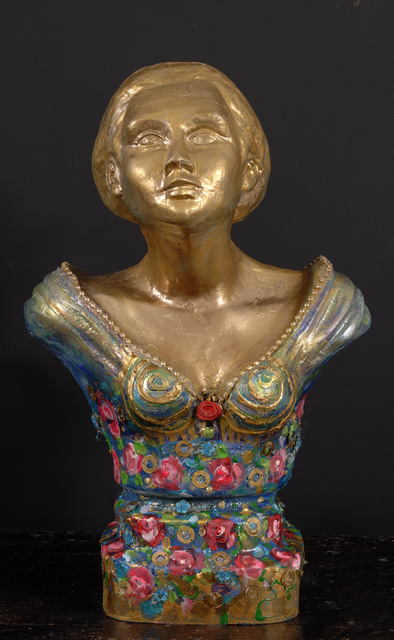 Selin Melek Aktan  'Lady Rose ', created in 2009, Original Sculpture Bronze.