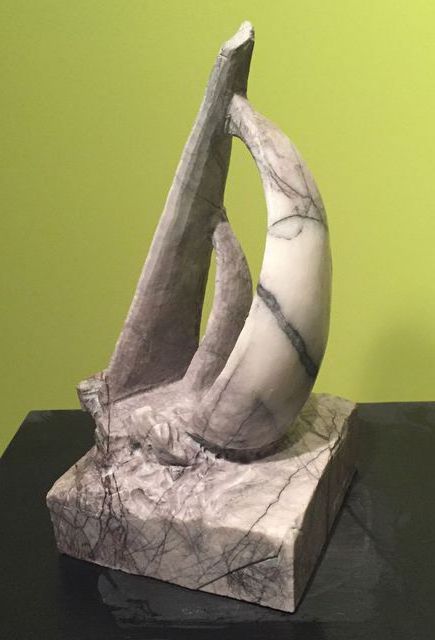 Merewyn Heath  'Catamaran Sail', created in 2016, Original Sculpture Marble.