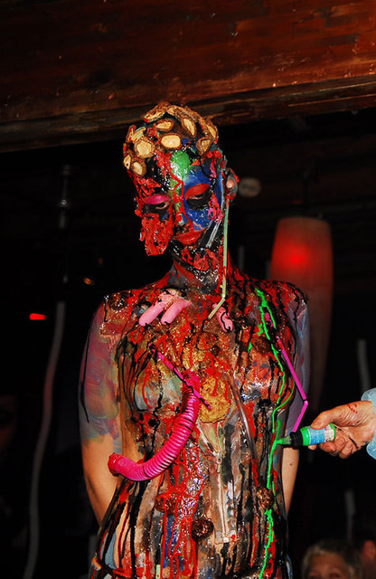 Youri Messen-Jaschin  'BODY ART PAINTING PERFORMANCE ZAPOFF', created in 2006, Original Bas Relief.