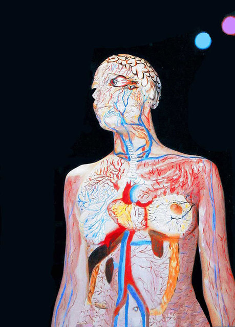 Artist Youri Messen-Jaschin. 'BODY ART PERFORMANCE' Artwork Image, Created in 1998, Original Bas Relief. #art #artist