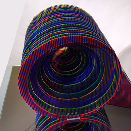 Youri Messen-jaschin: 'Circle III', 2016 Mixed Media Sculpture, Optical. Artist Description:  Sculpture Op artGlass + PlexiglasPackaging, insurance, transport not include in the price.A(c) Youri Messen- Jaschin ...
